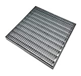 Griglia zincata antitacco, griglie in acciaio zincato quadrate e rettangolari, tutte le dimensioni (22,5x22,5 cm)