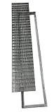Griglia zincata antitacco, griglie in acciaio zincato quadrate e rettangolari, tutte le dimensioni (30x100 cm)