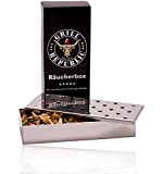 Grill Republic affumicatore per smoker, barbecue a palla e a gas, box per smoker per un magnifico aroma affumicato, acciaio ...