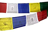 GURU SHOP Bandiere di preghiera tibetane in diverse lunghezze, 25 bandierine in viscosa, lunghezza: 6,80 m (bandierine 30 x 20 ...