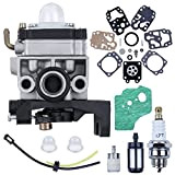 HAISHINE Carburatore Motore Kit per Honda GX35 HHT35 HHT35S con Candela di Accensione, Filtro Carburante, Guarnizione Carburatore, Lampadina Primer, per ...