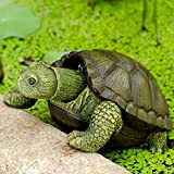Handsider Statue di tartaruga da giardino decorazioni artistiche per laghetto da giardino, ornamenti per sculture per tartaruga esterna interna (tartaruga)
