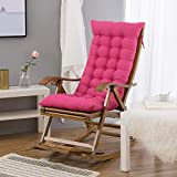 HANHAN Cuscino per sedia con schienale alto in legno a dondolo Relaxer Pad portatile spesso morbido estate sedia a sdraio ...