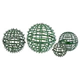 Hemoton - Set di 4 palline artificiali topiarie, con gabbia delle piante topiarie, decorazione sospese, per cortili, porta del giardino, ...