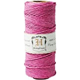 Hemptique - Bobina di filo di canapa 205 '-rosa brillante