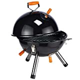 HI - Mini barbecue sferico, colore: nero