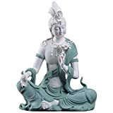 HNXNR Statua di Buddha, FigurineQuan Yin Meditando Buddha, Dee asiatiche di compassione e misericordia, protettore della divinità buddista delle donne, ...