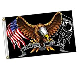 Hot Leathers Pow MIA all Gave Some Some Gave all Eagle Polyester 3 x 5 Foot Flag
