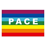 HPMAISON 90 X 150 cm Pace Bandiera Arcobaleno Piede LGBT Gay per Interni all'aperto Pace Celebrazioni per Feste Decorazione per ...