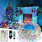 iBaycon RGB Luci Natale Esterno, 30M 300 LED Catena Luminosa Esterno, Luci Led Colorate con Telecomando e Timer, Impermeabile per ...