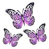 icyant 3 Pezzi Grandi Farfalle in Metallo Decorazione da Parete 3D Farfalla Ornamento da Giardino Esterno Decorazioni per la casa ...