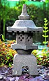 IDYL Yukimi Gata - Lanterna in pietra lavica, altezza 55 cm, resistente al gelo, decorazione da giardino asiatica, prodotto naturale ...