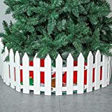 Ieve 4 pz bianco Plastica Fence albero di Natale festa di nozze decorazione casa giardino in miniatura - bordi per ...