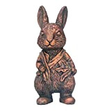 iFCOW Ornamento di coniglio in resina per decorazione da giardino, simulazione animale scultura ornamenti giardino paesaggio artigianato coniglio decorazione