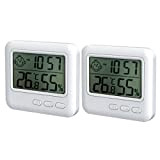 Igrometro Digitale Termometro per Interni, Mini LCD Digitale Thermometer con Emoji, Termometro Ambiente Interno per Casa Monitor di Temperatura E ...