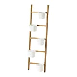 Ikea SATSUMAS - Portavaso con 5 vasi, in bambù, colore: bianco, 125 cm