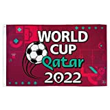 ILUMKB 150 * 90 World Cup Flag Decorative Outdoor, UV Fade Resistant Flag Home Garden Signs Breeze Banner, Soccer Restaurant ...