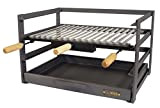 IMEX EL ZORRO 71478.0 cassetto Barbecue con griglia, Nero, 57 x 41 x 35 cm