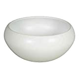 INNA-Glas Portafiori di Ceramica Bianco-Opaco, 10,5cm, Ø20,5cm - vasi per Piante/Scodella Ceramica