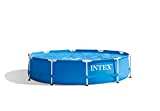 Intex 28202UK Piscina con struttura in metallo da 3 m x 30 pollici con pompa filtro, 4.485 litri, blu, 305 ...