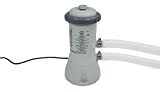 Intex Pompa filtrante a cartuccia trasparente Krystal - Sistema di filtraggio a cartuccia per piscina - Grigio - 900 L/H
