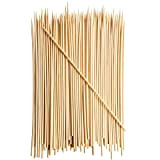 iPEAK Spiedini di bambù 30,5 cm bastoncini di legno durevoli spiedo naturale per barbecue, cioccolato, fontana, antipasto, kebab, torta Topper ...