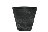 Ivyline Artstone Vaso da Fiori, per Piante Claire, Resistente al Gelo e Leggero, Nero, 32x29cm
