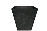 Ivyline Artstone Vaso da Fiori, per Piante Ella, Resistente al Gelo e Leggero, Nero, 35x34cm
