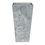 Ivyline Artstone Vaso da Fiori, per Piante Ella, Resistente al Gelo e Leggero, Grigio, 26x49cm