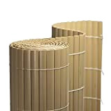 jarolift Canniccio in PVC Standard Recinzione Frangivista per Giardino Balcone e Terrazza, 100 x 300 cm, bambù