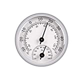 JeoPoom Termo-Igrometro, Accessorio per la Sauna, 2 in 1 Termometro e Igrometro da Parete, Temperatura di Misurazione e umidità Ampiamente ...