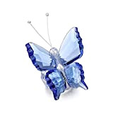 Jovivi 5cm Farfalla in Cristallo con Base a Sfera Ornamento Cristallo Vetro Soprammobile da Collezione Suncatcher Acchiappasole Regalo da Donna-Blu