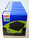Juwel - Spugna filtrante a carbone, compatta, confezione da 6