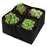 JYCRA, kit semina con fioriera rialzata in tessuto, per piante, fiori e verdure, da giardino e cortile