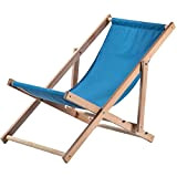 KADAX Sedia a sdraio, da spiaggia in legno, fino a 120 kg, sedia a sdraio in legno di faggio, sedie ...
