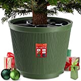 KADAX Supporto per albero di Natale, in plastica riciclata, supporto per albero di Natale, supporto per albero di Natale (altezza ...