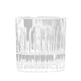 Kalaokei - Tazza di vetro a righe verticali da 300 ml, per bar e ristorante a un unico strato, con ...