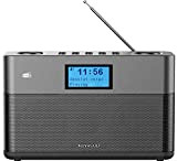 Kenwood CR-ST50DAB-H - Radio stereo compatta (DAB+, FM, Bluetooth, Line-In, jack per cuffie, sveglia, colore: antracite)