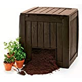 Keter Deco Composter Compostiera con base 340L Guarnizione Resistente e Rrmetica