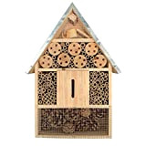 KH Casetta per insetti XL in legno naturale, per api selvatiche, coccinelle, farfalle, bombardini, insetti volanti, casetta per api – ...