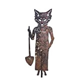 KKDDYSYS Garden Outdoor Decoration Rusty Metal Art Corten Steel Foxes Mr And Mrs, Yard Art Lawn Patio Home Decor,Country Style ...