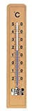 Koch Termometro Classico in Legno di faggio con Protezione capillare, 20 cm, Legno Vetro, Buche, 1 Pezzo