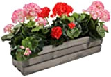 KOTARBAU® Fioriera per erbe aromatiche in legno, da balcone, 600 x 180 x 150 mm, colore: grigio