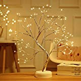 Lampada bonsai da tavolo, lampada a forma di albero con luci, albero incantato artificiale fai da te, decorazione per la ...