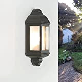 Lampada da parete per esterni Livorno design a lanterna marittimo color antracite IP44 E27 ideale per il terrazzo, giardino e ...