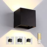 Lampada da parete per interni, applique da parete, LED G9 sostituibile, luci per esterni IP 65, uso interno ed esterno, ...
