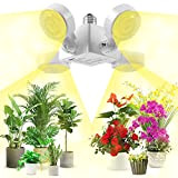 Lampada per piante SANSI LED a spettro completo 30W led, lampadina per coltivazione pieghevole E27, luce per piante a LED ...