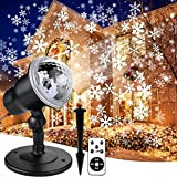 Lampada per Proiettore LED Natale, Proiettore a LED Natale, Luci Proiettore Fiocco di Neve di Natale, 5 Modalità Con ​Telecomando ...