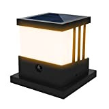 Lampada solare regolabile a LED per palo da giardino impermeabile Lampada da esterno per palo per palo in legno 10x10, ...