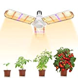 Lampade per Piante Coltivazione, E27 150W 414 LEDs Settore Lampada per Piante, 180° illuminazione Grow Light per Piante da Interno ...